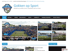 Tablet Screenshot of gokkenopsport.com